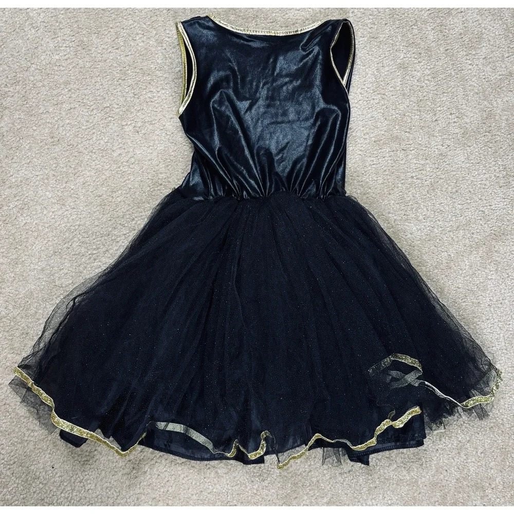 Rubie's Batgirl Girls Costume Dress Black Gold Youth Medium